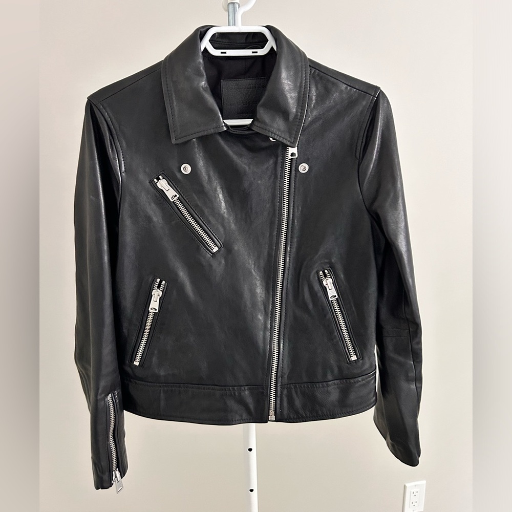 All Saints Fia Biker Jacket - Size 8